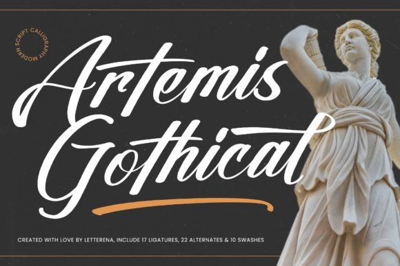Artemis Gothical Font for Craft Projects and Branding