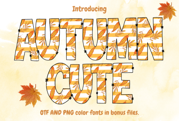Autumn Cute Font for Seasonal Campaigns