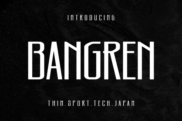 Bangren Font for Creative Crafts and Product Design
