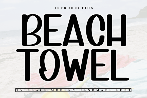 Beach Towel Font for Laid-Back Branding and Creative Design