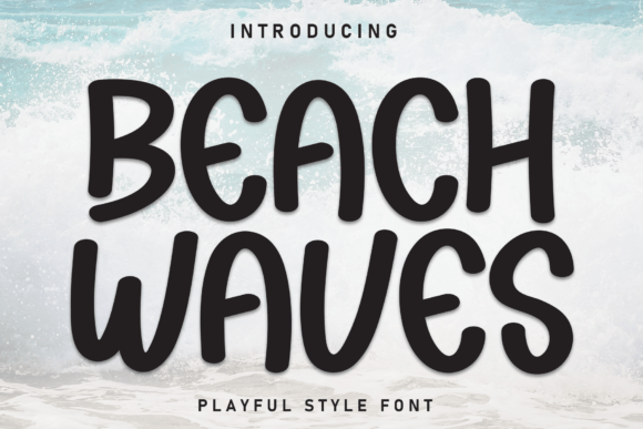 Beach Waves Font for Handmade and Display Designs