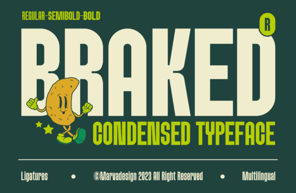 Braked Font for Professional Branding and Design