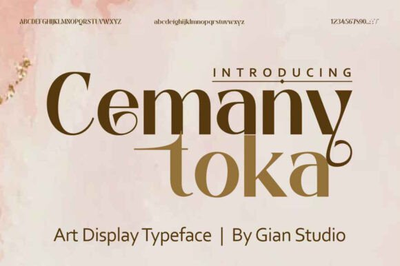 Cemany Toka: A Premium Display Font for Professional Projects
