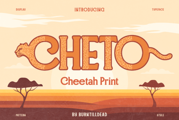 Cheto Font: Wild, Decorative Typography for Crafters