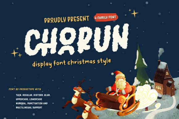 Chorun Font: A Festive Display Typeface for Creative Makers