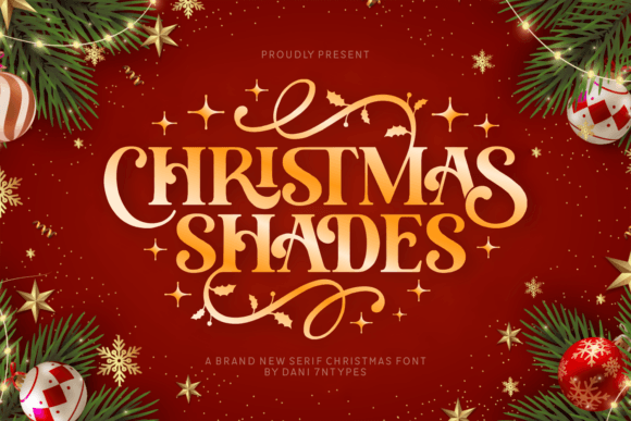 Christmas Shades Font for Festive and Sophisticated Design Projects