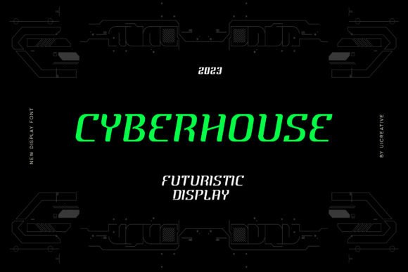 Cyber House Display Font for Modern Editorial Design