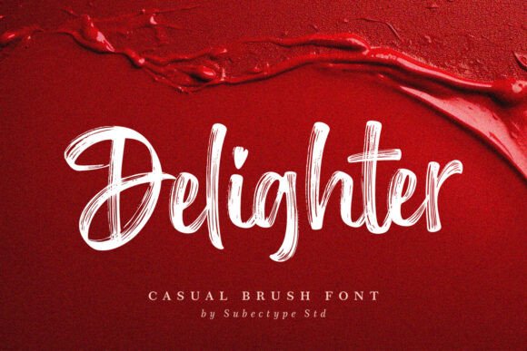 Delighter Font: A Handwritten Brush Script for Memorable Branding