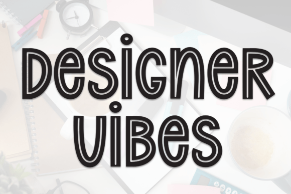 Designer Vibes Font: A Charming Display Typeface for Crafters