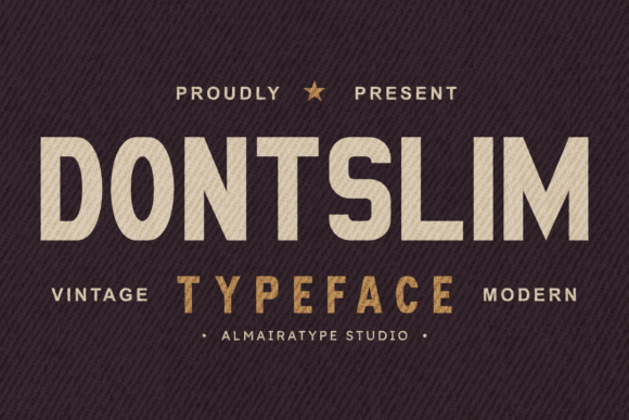 Dontslim Font: A Vintage Sans Serif for Timeless Craft Projects