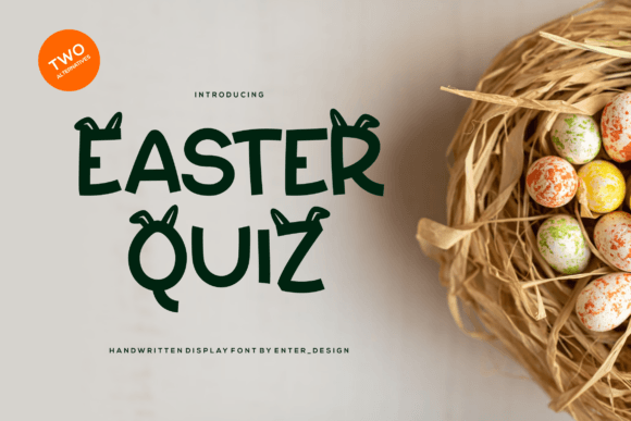 Easter Quiz Font for a Sweet and Professional Brand Identity