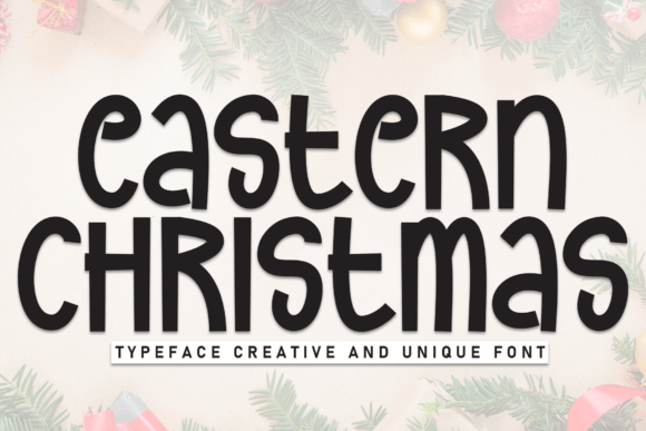 Eastern Christmas Font for Editorial Design Projects