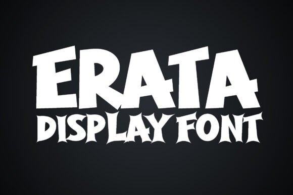 Erata: A Modern Display Font for Editorial Design