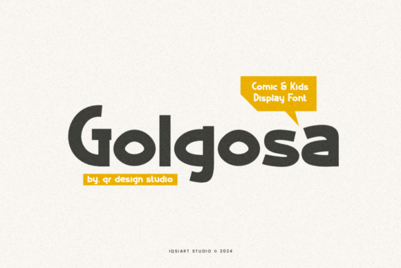 Golgosa Font: A Playful Display Typeface for Creative Campaigns
