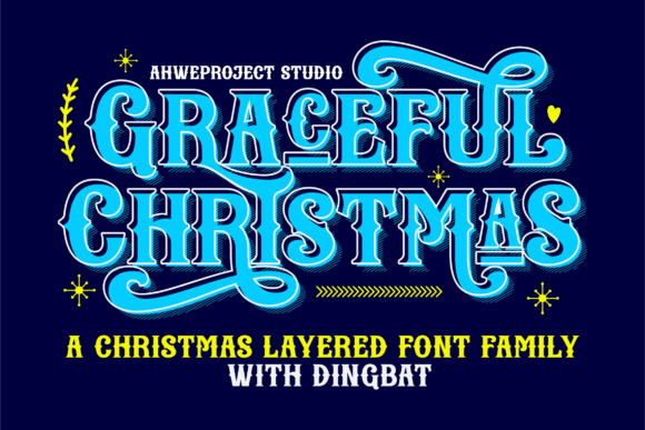 Graceful Christmas Font for Festive Holiday Designs