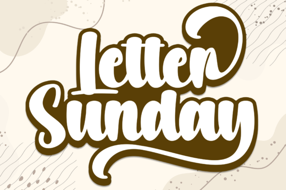 Letter Sunday: A Bold Handwritten Font for Creative Designs
