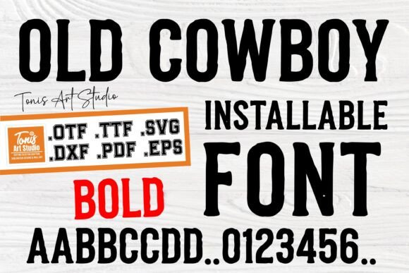 Old Cowboy Bold: A Wild West Typeface for Creative Makers