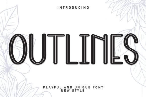 Outlines Font for Bold Branding and Display Design