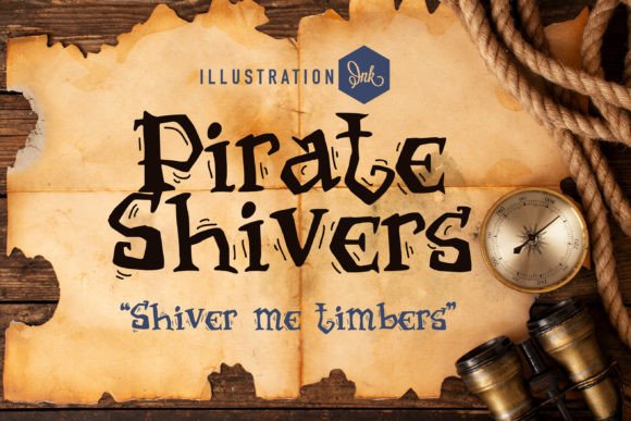 Pirate Shivers Font for Pirate-Themed Branding and Creative Projects