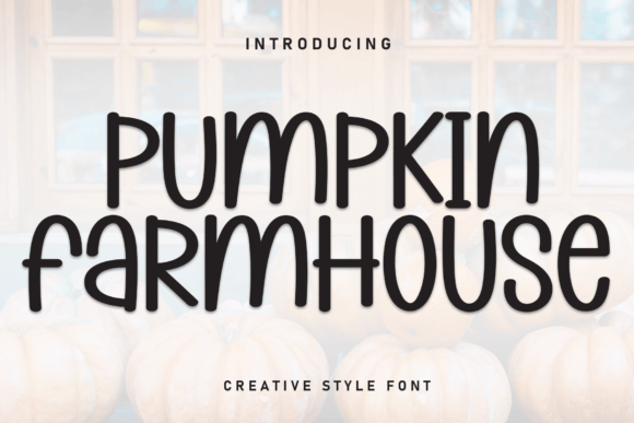 Pumpkin Farmhouse Font for Memorable Branding and Social Media Design