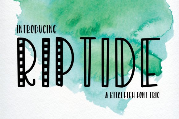 Rip Tide: A Playful Font Trio for Creative Projects