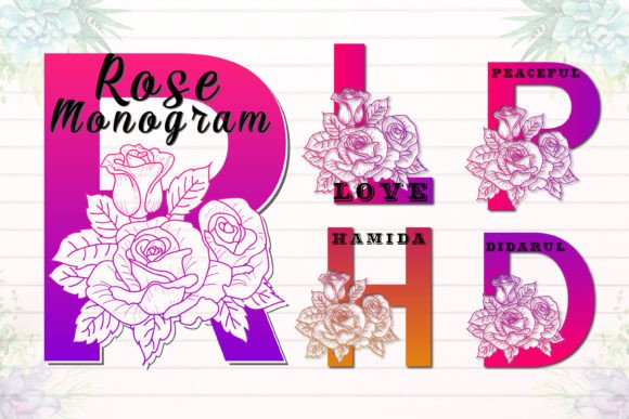 Rose Monogram Font: A Decorative Typeface for Eye-Catching Brand Campaigns