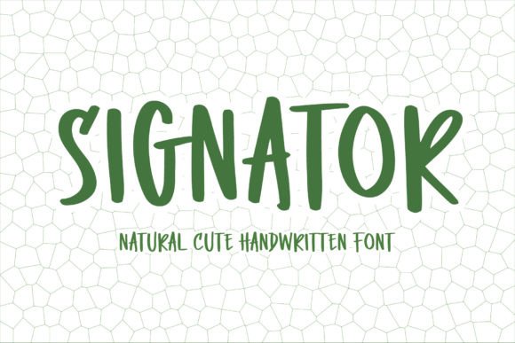 Signator: A Playful Handwritten Font for Creative Projects