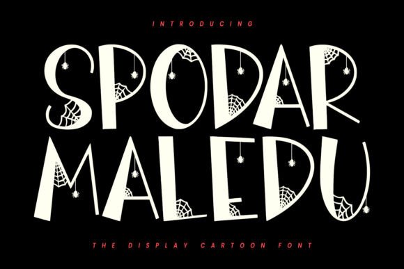 Spodar Maledu Font for Creepy Branding and Halloween Designs