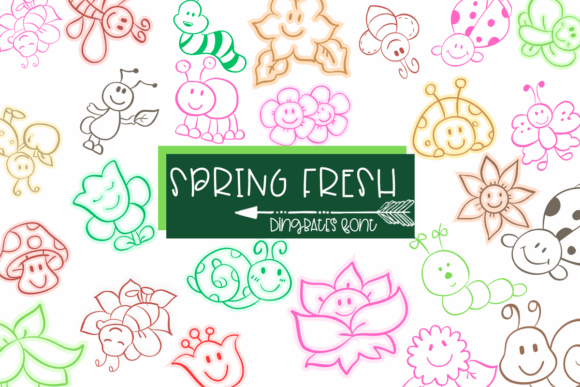 Spring Fresh Font for Modern Web Design and Branding