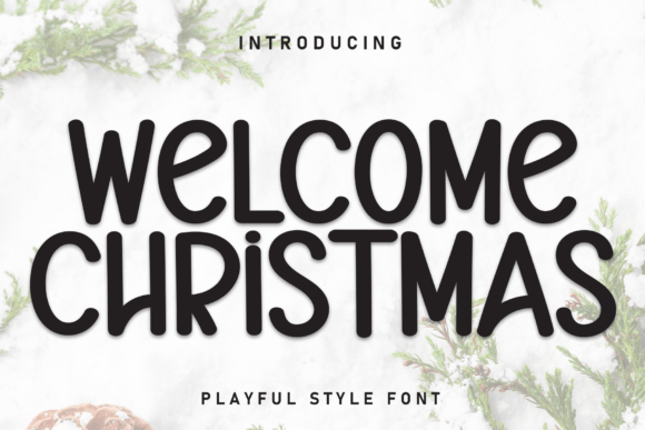 Welcome Chritsmas Font for Business Branding