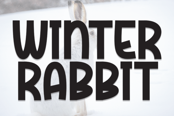 Winter Rabbit Font for Cozy and Playful Branding