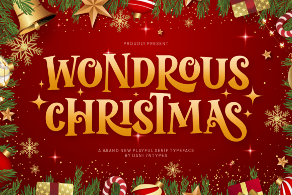Wondrous Christmas Font for Festive Web Design Projects